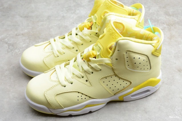 Rep TBK (GS) Floral Dynamic 543390-800 Yellow 6 Retro Air Jordan 0720